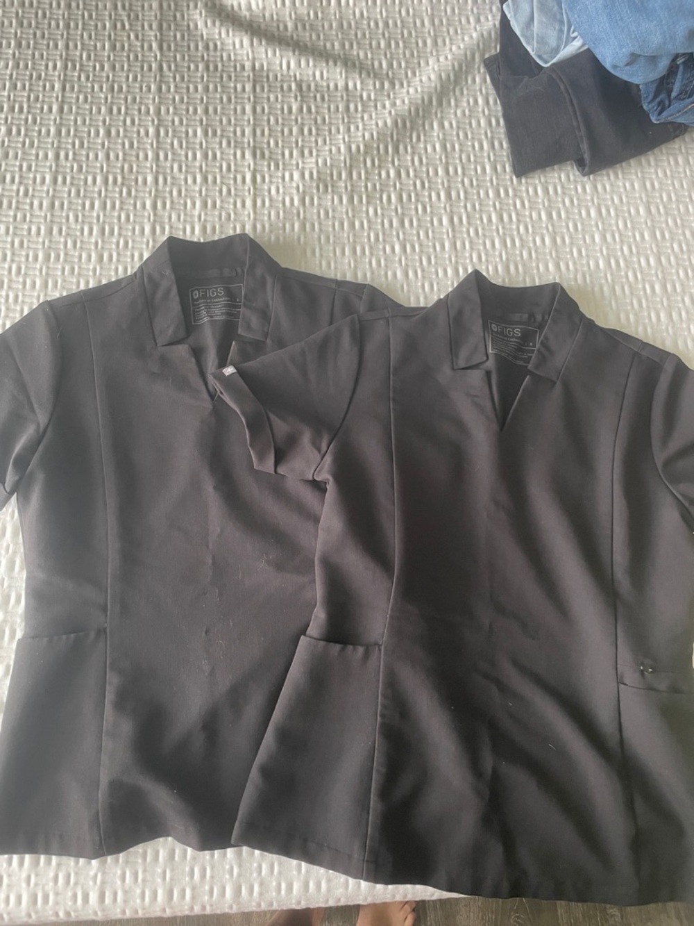 Figs Black Inala Tops - Pair